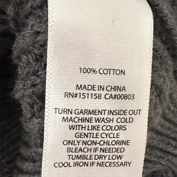 525 AMERICA Ellie Cotton V Neck Dress in Charcoal Heather Gray Women Size XS NWT - Picture 8 of 14